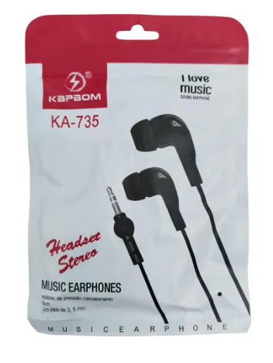Fone De Ouvido Com Fio Ka-735 Kapbom