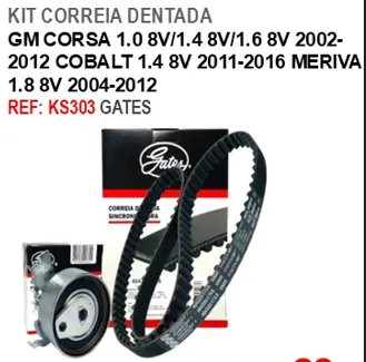 Kit Correia Dentada Ref= Ks303 Gates